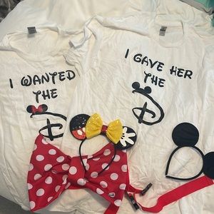Disney couples T-shirt set-never worn